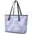 New Zealand Silver Fern Rugby Custom Leather Tote Bag Go Aotearoa Champions Purple Version - Polynesian Pride