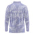 New Zealand Silver Fern Rugby Custom Long Sleeve Polo Shirt Go Aotearoa Champions Purple Version - Polynesian Pride