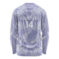 New Zealand Silver Fern Rugby Custom Long Sleeve Shirt Go Aotearoa Champions Purple Version - Polynesian Pride
