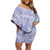 New Zealand Silver Fern Rugby Custom Off Shoulder Short Dress Go Aotearoa Champions Purple Version - Polynesian Pride