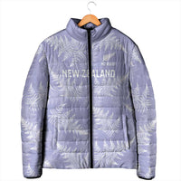 New Zealand Silver Fern Rugby Custom Padded Jacket Go Aotearoa Champions Purple Version - Polynesian Pride