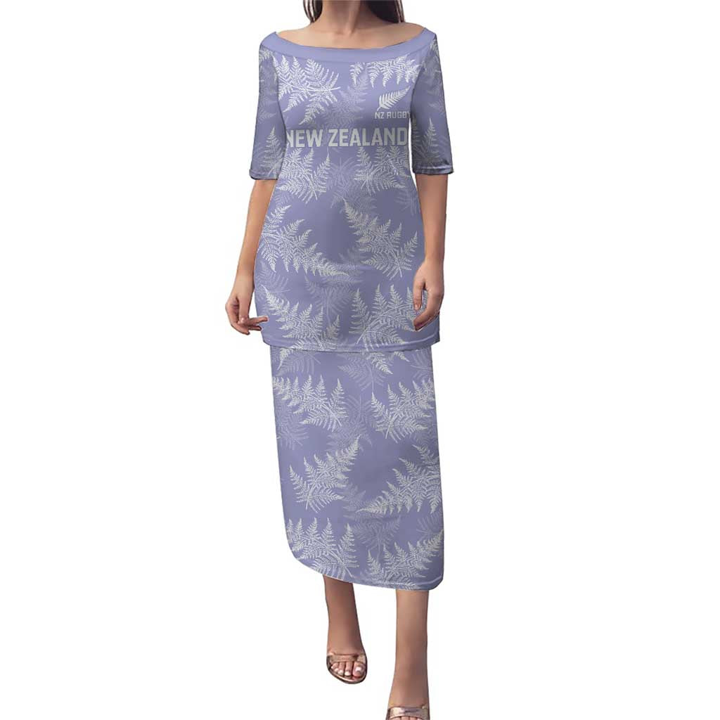 New Zealand Silver Fern Rugby Custom Puletasi Go Aotearoa Champions Purple Version - Polynesian Pride