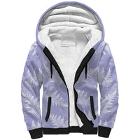 New Zealand Silver Fern Rugby Custom Sherpa Hoodie Go Aotearoa Champions Purple Version - Polynesian Pride