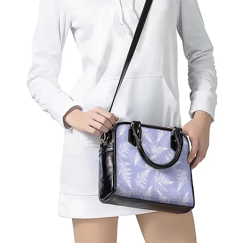 New Zealand Silver Fern Rugby Custom Shoulder Handbag Go Aotearoa Champions Purple Version - Polynesian Pride