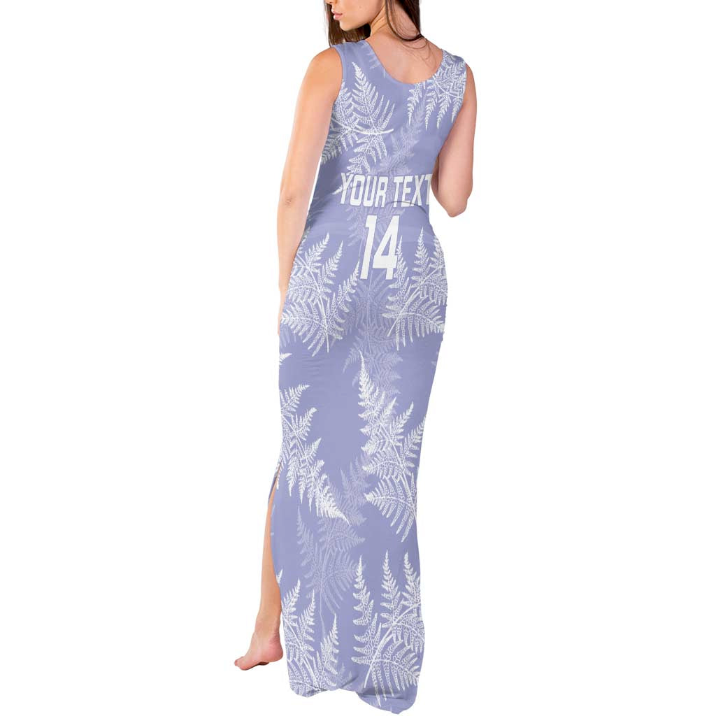 New Zealand Silver Fern Rugby Custom Tank Maxi Dress Go Aotearoa Champions Purple Version - Polynesian Pride