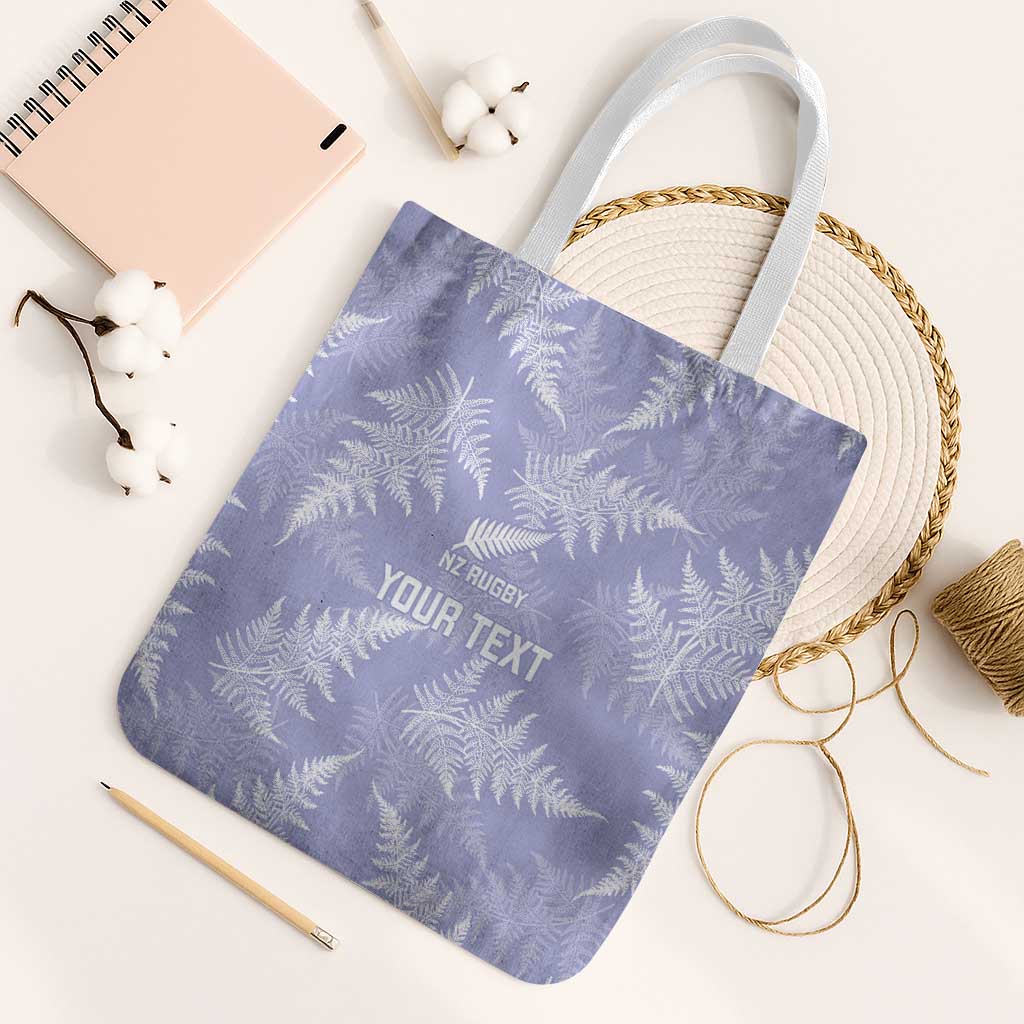New Zealand Silver Fern Rugby Custom Tote Bag Go Aotearoa Champions Purple Version - Polynesian Pride