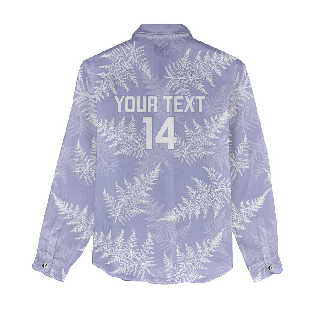 New Zealand Silver Fern Rugby Custom Women Casual Shirt Go Aotearoa Champions Purple Version LT14 - Polynesian Pride
