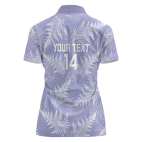 New Zealand Silver Fern Rugby Custom Women Polo Shirt Go Aotearoa Champions Purple Version LT14 - Polynesian Pride