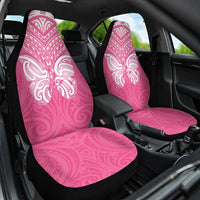 New Zealand Breast Cancer Awareness Car Seat Cover Maori Butterfly Pink Ribbon LT14 One Size Pink - Polynesian Pride