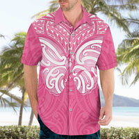 New Zealand Breast Cancer Awareness Hawaiian Shirt Maori Butterfly Pink Ribbon LT14 - Polynesian Pride