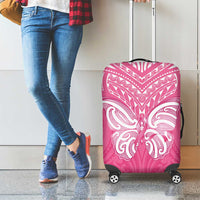 New Zealand Breast Cancer Awareness Luggage Cover Maori Butterfly Pink Ribbon LT14 - Polynesian Pride