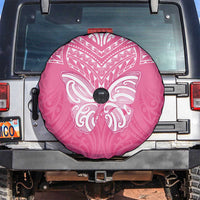 New Zealand Breast Cancer Awareness Spare Tire Cover Maori Butterfly Pink Ribbon LT14 Pink - Polynesian Pride