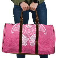 New Zealand Breast Cancer Awareness Travel Bag Maori Butterfly Pink Ribbon - Polynesian Pride