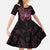 New Zealand Breast Cancer Awareness Family Matching Off Shoulder Maxi Dress and Hawaiian Shirt Maori Butterfly Pink Ribbon Black Version - Polynesian Pride