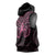 New Zealand Breast Cancer Awareness Sleeveless Hoodie Maori Butterfly Pink Ribbon Black Version - Polynesian Pride