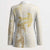 Gold and White Hawaii Blazer Hammerhead Shark Tattoo Curve Polynesian - Polynesian Pride