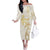 Gold and White Hawaii Family Matching Off The Shoulder Long Sleeve Dress and Hawaiian Shirt Hammerhead Shark Tattoo Curve Polynesian - Polynesian Pride