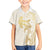 Gold and White Hawaii Hawaiian Shirt Hammerhead Shark Tattoo Curve Polynesian - Polynesian Pride