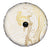 Gold and White Hawaii Spare Tire Cover Hammerhead Shark Tattoo Curve Polynesian - Polynesian Pride