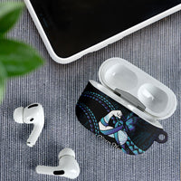 Personalised Polynesia Suicide Prevention Month AirPods Case Brave Strong Butterfly Teal Purple Ribbon LT14 - Polynesian Pride