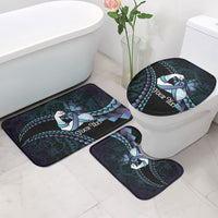 Personalised Polynesia Suicide Prevention Month Bathroom Set Brave Strong Butterfly Teal Purple Ribbon LT14 - Polynesian Pride