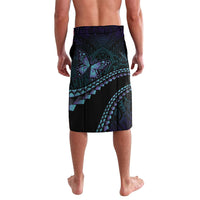 Personalised Polynesia Suicide Prevention Month Lavalava Brave Strong Butterfly Teal Purple Ribbon LT14 - Polynesian Pride