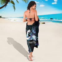 Personalised Polynesia Suicide Prevention Month Sarong Brave Strong Butterfly Teal Purple Ribbon LT14 - Polynesian Pride