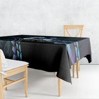 Personalised Polynesia Suicide Prevention Month Tablecloth Brave Strong Butterfly Teal Purple Ribbon LT14 - Polynesian Pride