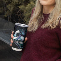 Personalised Polynesia Suicide Prevention Month Tumbler Cup Brave Strong Butterfly Teal Purple Ribbon LT14 - Polynesian Pride