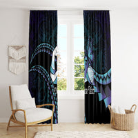 Personalised Polynesia Suicide Prevention Month Window Curtain Brave Strong Butterfly Teal Purple Ribbon LT14 - Polynesian Pride