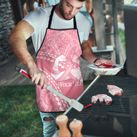 Personalised Polynesia Breast Cancer Awareness Apron Brave Strong Butterfly Pink Ribbon LT14 - Polynesian Pride