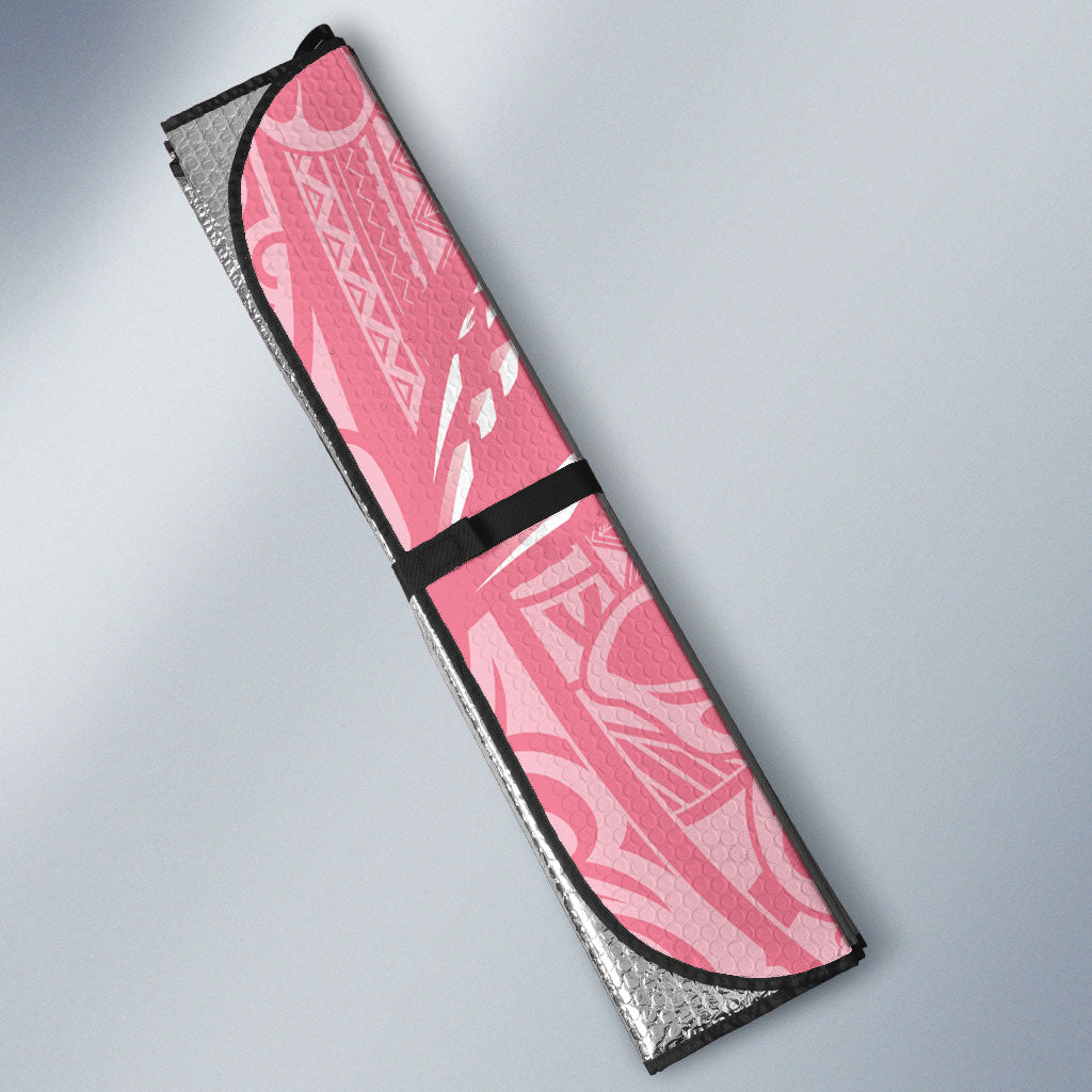 Personalised Polynesia Breast Cancer Awareness Auto Sun Shade Brave Strong Butterfly Pink Ribbon