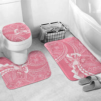 Personalised Polynesia Breast Cancer Awareness Bathroom Set Brave Strong Butterfly Pink Ribbon