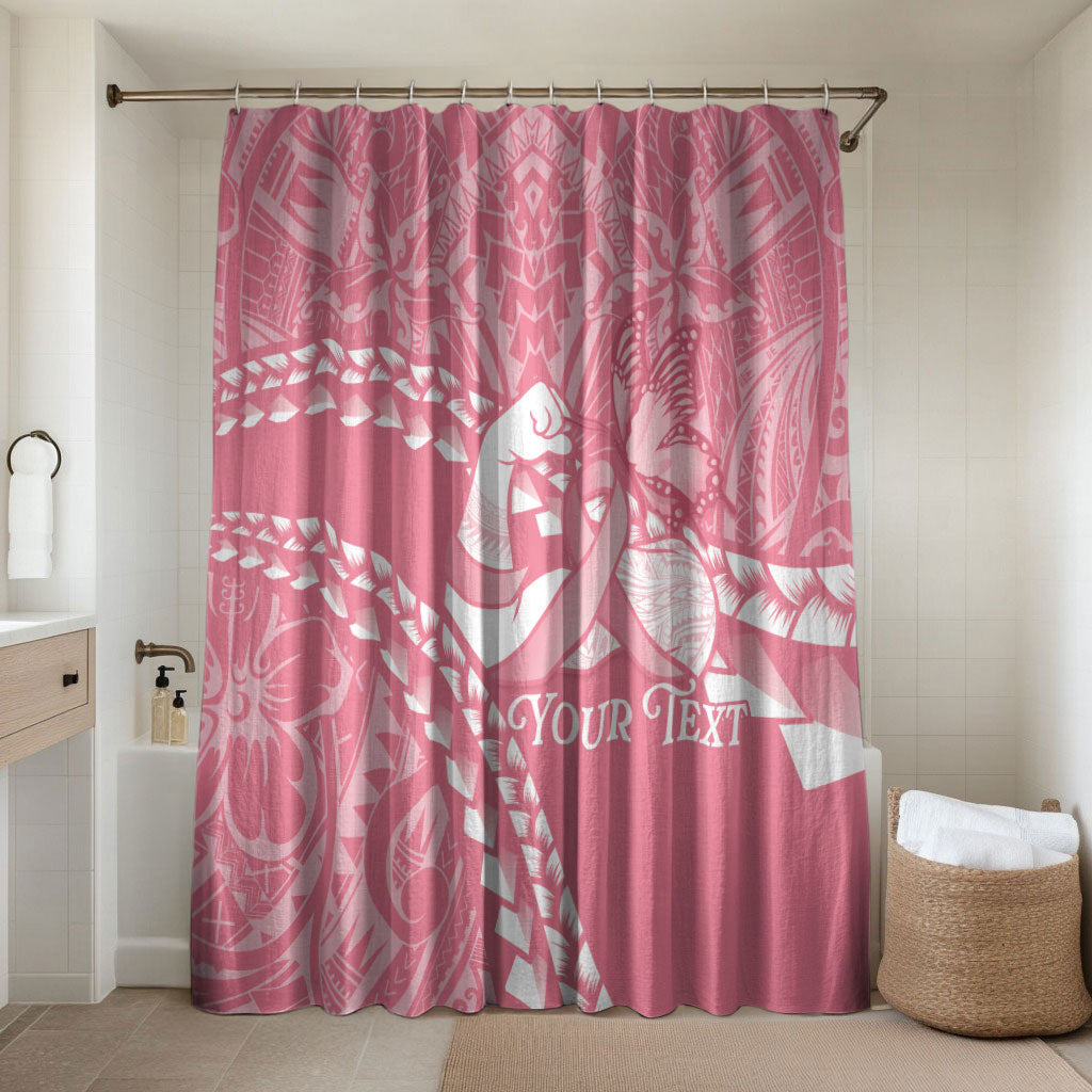 Personalised Polynesia Breast Cancer Awareness Bathroom Set Brave Strong Butterfly Pink Ribbon