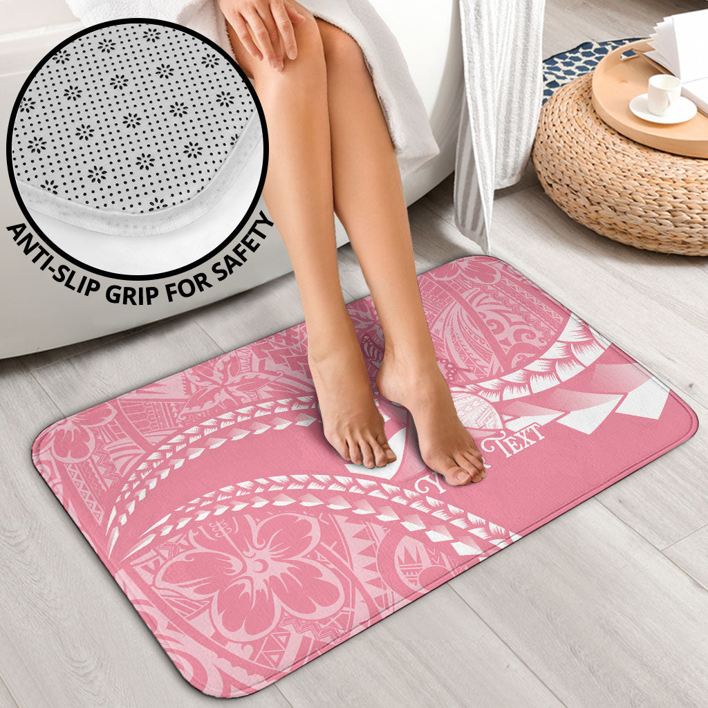 Personalised Polynesia Breast Cancer Awareness Bathroom Set Brave Strong Butterfly Pink Ribbon