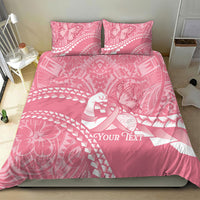 Personalised Polynesia Breast Cancer Awareness Bedding Set Brave Strong Butterfly Pink Ribbon LT14 - Polynesian Pride