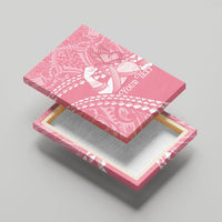 Personalised Polynesia Breast Cancer Awareness Canvas Wall Art Brave Strong Butterfly Pink Ribbon LT14 - Polynesian Pride