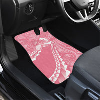 Personalised Polynesia Breast Cancer Awareness Car Mats Brave Strong Butterfly Pink Ribbon LT14 - Polynesian Pride