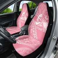 Personalised Polynesia Breast Cancer Awareness Car Seat Cover Brave Strong Butterfly Pink Ribbon LT14 - Polynesian Pride