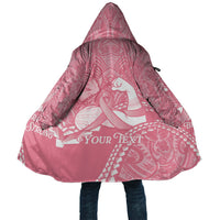 Personalised Polynesia Breast Cancer Awareness Cloak Brave Strong Butterfly Pink Ribbon