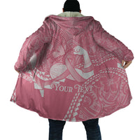 Personalised Polynesia Breast Cancer Awareness Cloak Brave Strong Butterfly Pink Ribbon