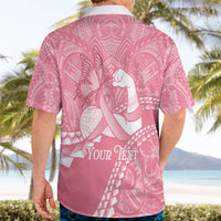 Personalised Polynesia Breast Cancer Awareness Hawaiian Shirt Brave Strong Butterfly Pink Ribbon LT14 - Polynesian Pride