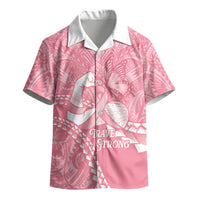 Personalised Polynesia Breast Cancer Awareness Kid Hawaiian Shirt Brave Strong Butterfly Pink Ribbon LT14 - Polynesian Pride
