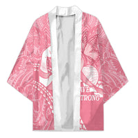 Personalised Polynesia Breast Cancer Awareness Kimono Brave Strong Butterfly Pink Ribbon