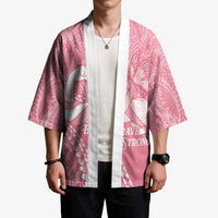 Personalised Polynesia Breast Cancer Awareness Kimono Brave Strong Butterfly Pink Ribbon
