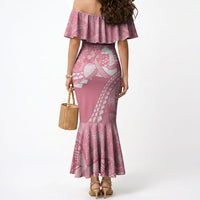 Personalised Polynesia Breast Cancer Awareness Mermaid Dress Brave Strong Butterfly Pink Ribbon LT14 - Polynesian Pride