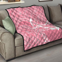 Personalised Polynesia Breast Cancer Awareness Quilt Brave Strong Butterfly Pink Ribbon LT14 - Polynesian Pride