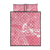 Personalised Polynesia Breast Cancer Awareness Quilt Bed Set Brave Strong Butterfly Pink Ribbon LT14 - Polynesian Pride