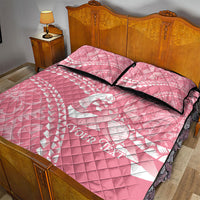 Personalised Polynesia Breast Cancer Awareness Quilt Bed Set Brave Strong Butterfly Pink Ribbon LT14 - Polynesian Pride