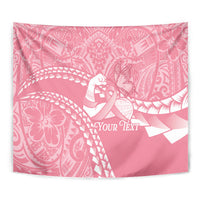 Personalised Polynesia Breast Cancer Awareness Tapestry Brave Strong Butterfly Pink Ribbon LT14 - Polynesian Pride